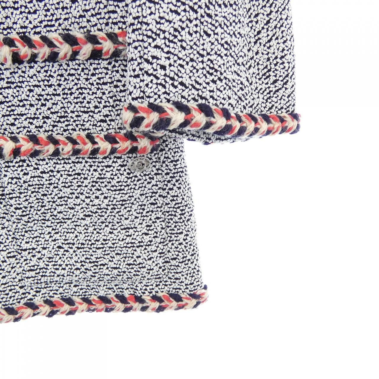 Chanel Chanel Chanel Collarless Jacket Textile Outerwear P40492V29227 DUTY FREE for USA Size ONE SIZE - 6 Thumbnail