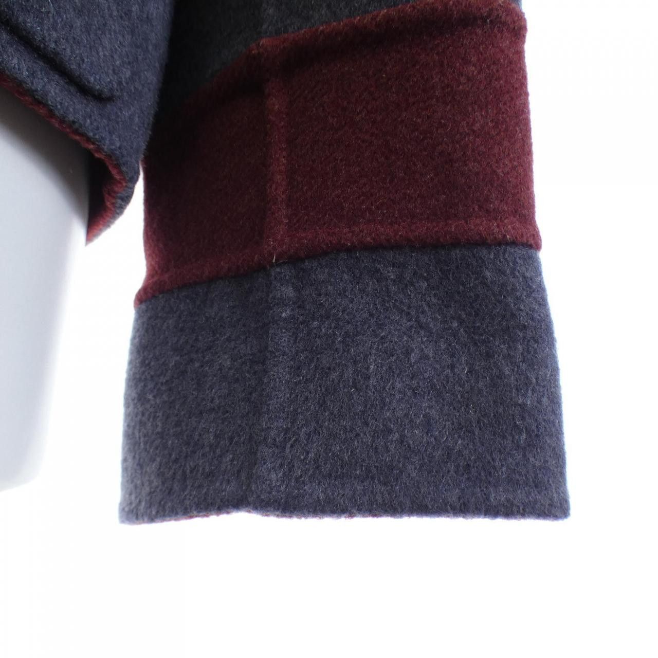 Hermes Hermes Hermes 100% Cashmere Collarless Jacket Textile Outerwear DUTY FREE for USA Size ONE SIZE - 6 Thumbnail
