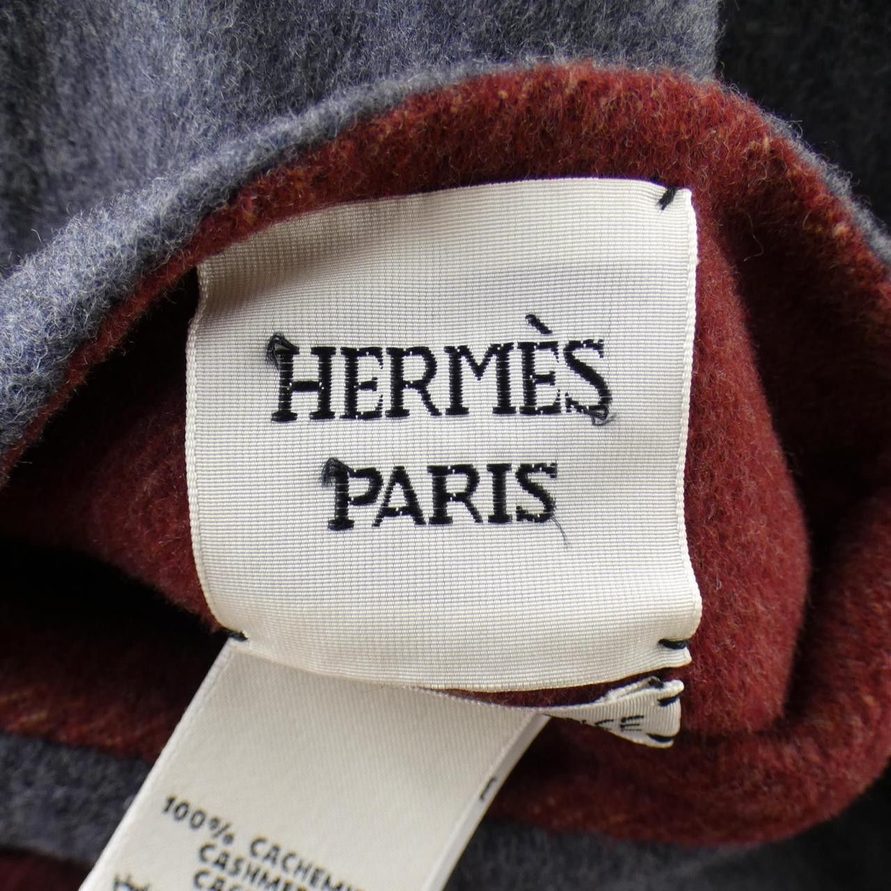 Hermes Hermes Hermes 100% Cashmere Collarless Jacket Textile Outerwear DUTY FREE for USA Size ONE SIZE - 4 Thumbnail