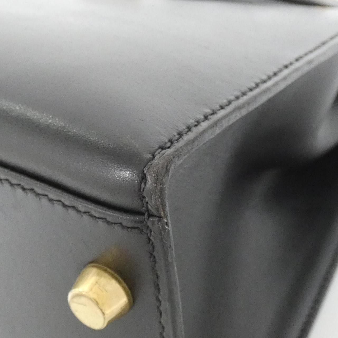 Hermes Hermes Hermes Kelly32 Box Calf Leather Handbag F DUTY FREE for USA Size ONE SIZE - 3 Thumbnail