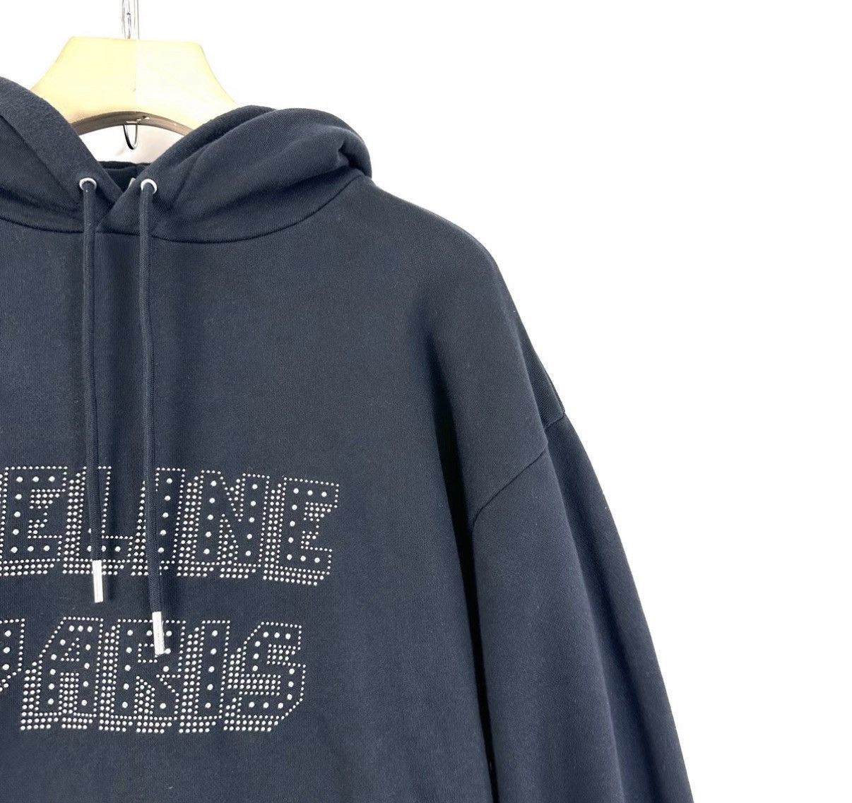 Celine Black Paris Embellished Hoodie Size US M / EU 48-50 / 2 - 5 Thumbnail