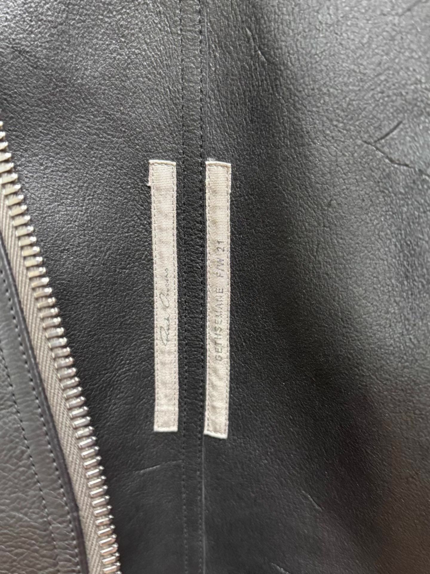 Rick Owens Black Leather Zip-Front Jacket with Side Pockets Size US S / EU 44-46 / 1 - 4 Thumbnail