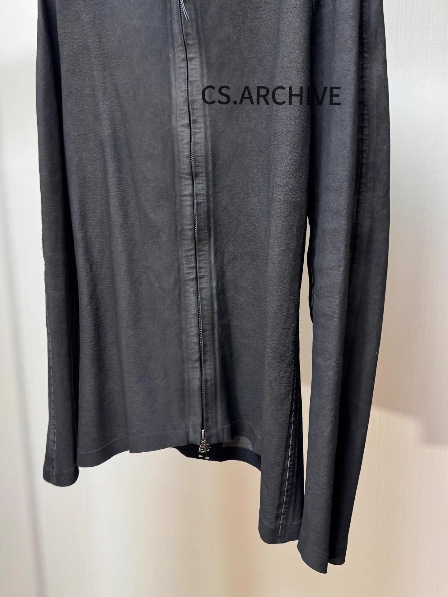 Isaac Sellam Experience Black Zip-Front Long Sleeve Light Jacket Size US L / EU 52-54 / 3 - 4 Thumbnail