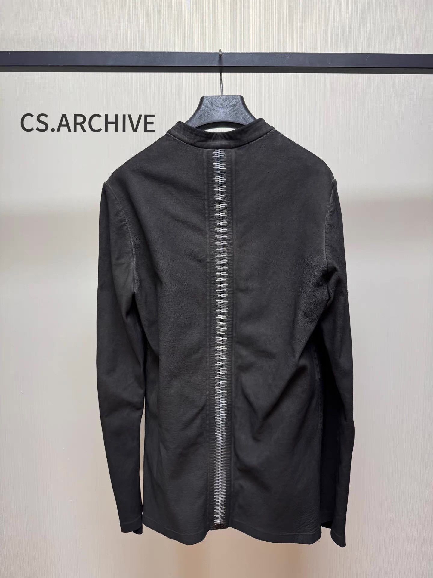 Isaac Sellam Experience Black Zip-Front Long Sleeve Light Jacket Size US L / EU 52-54 / 3 - 2 Thumbnail