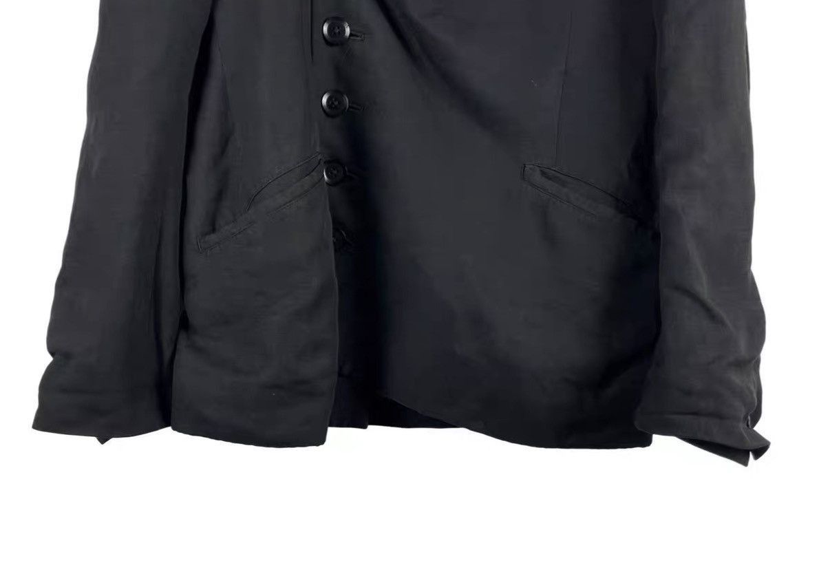 Yohji Yamamoto Black Button-Front Light Jacket Size L Size US L / EU 52-54 / 3 - 4 Thumbnail