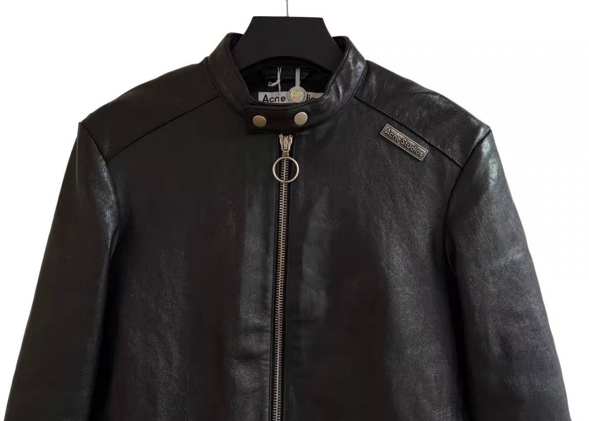Acne Studios Black Leather Biker Jacket, Size S Size US S / EU 44-46 / 1 - 3 Thumbnail