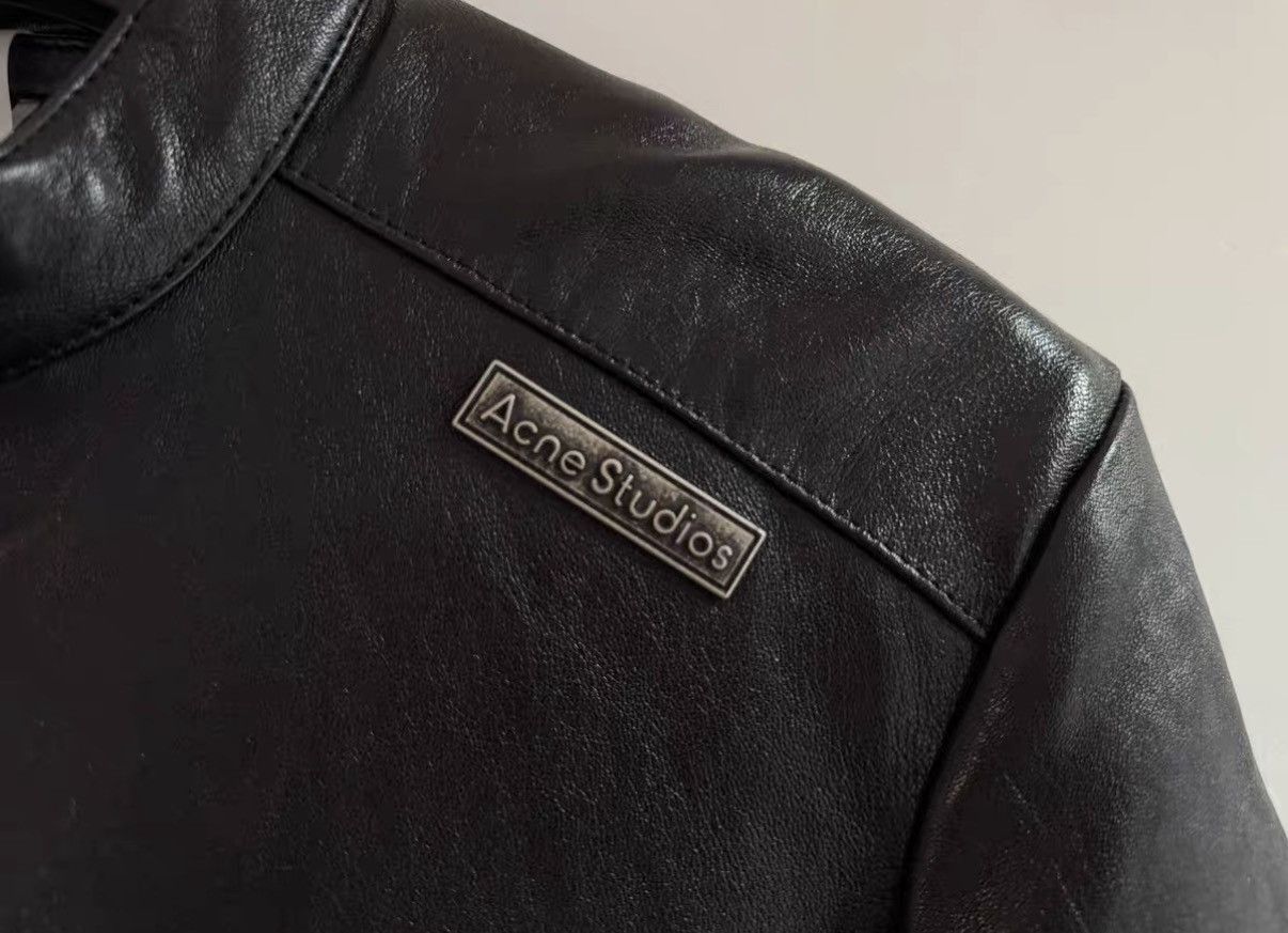Acne Studios Black Leather Biker Jacket, Size S Size US S / EU 44-46 / 1 - 5 Thumbnail