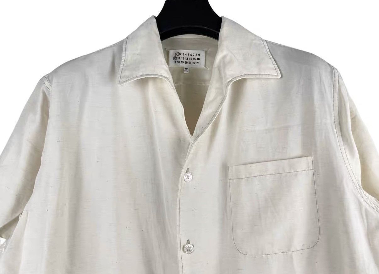 Maison Margiela White Short-Sleeve Button-Up Shirt Size US M / EU 48-50 / 2 - 3 Thumbnail