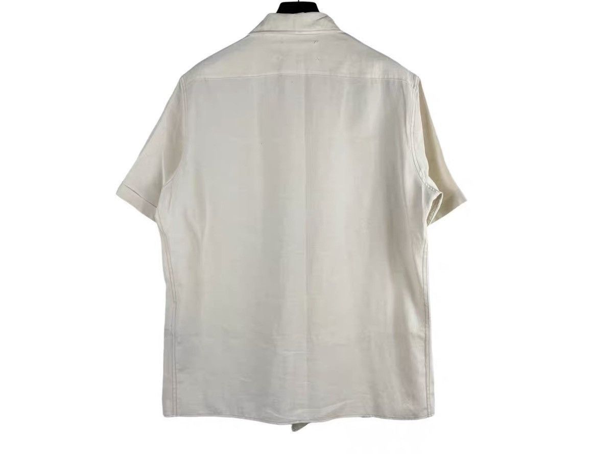 Maison Margiela White Short-Sleeve Button-Up Shirt Size US M / EU 48-50 / 2 - 2 Thumbnail