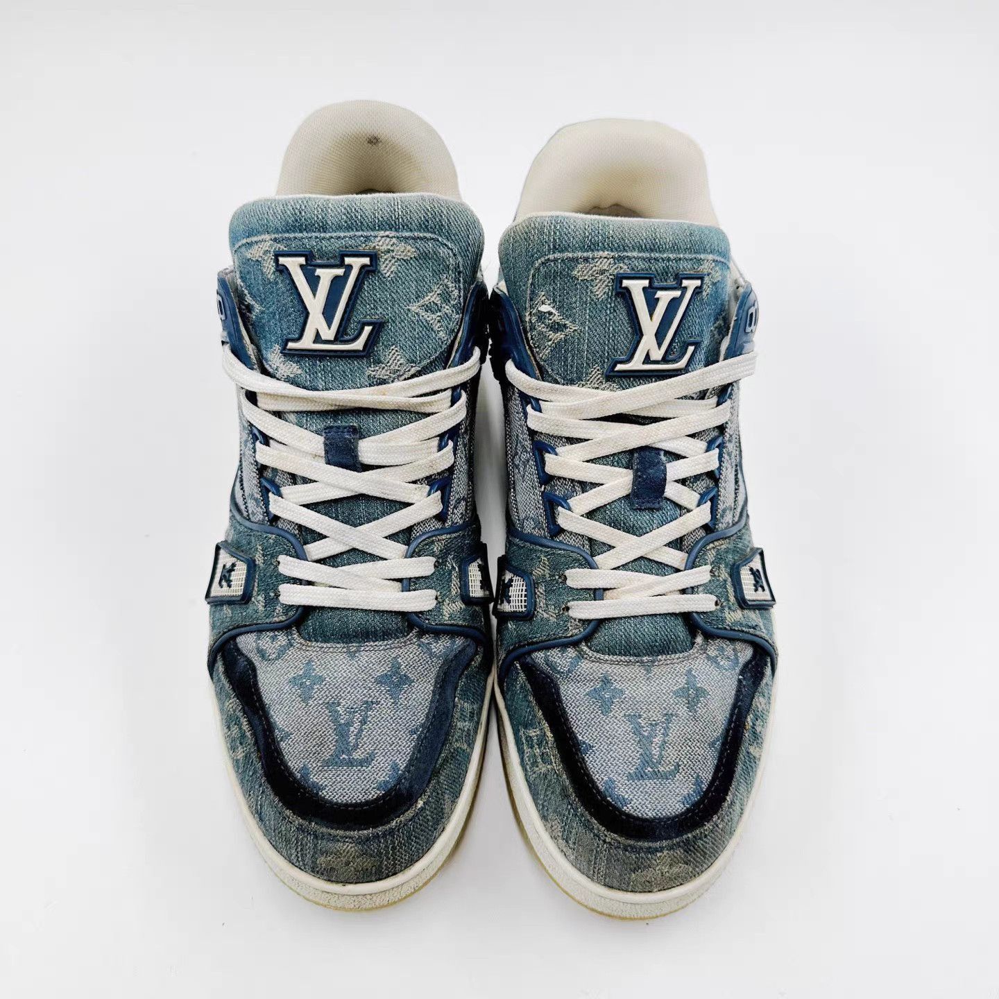 Louis Vuitton Blue Low-Top Sneakers Size 7 Size US 7 / EU 40 - 2 Thumbnail