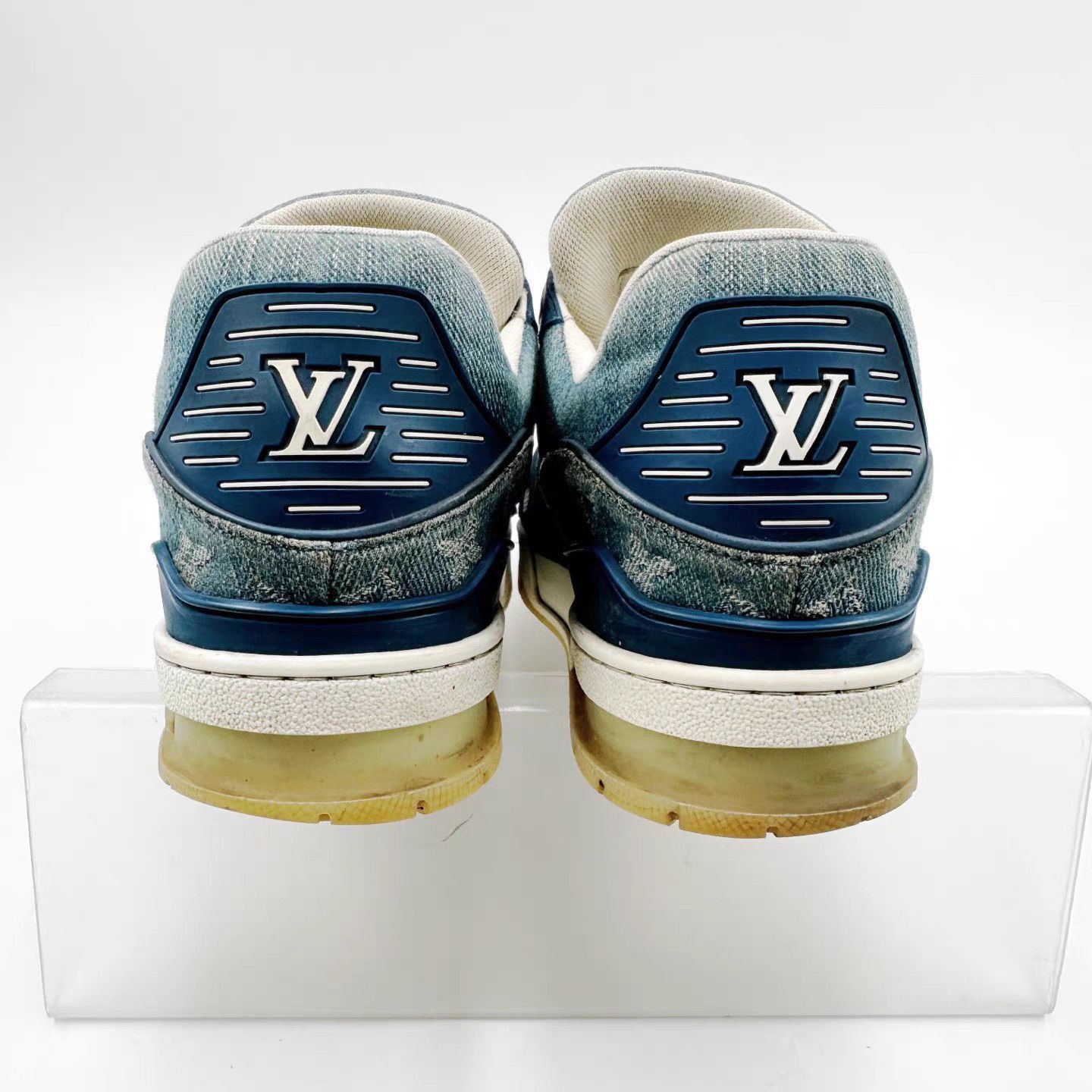 Louis Vuitton Blue Low-Top Sneakers Size 7 Size US 7 / EU 40 - 3 Thumbnail