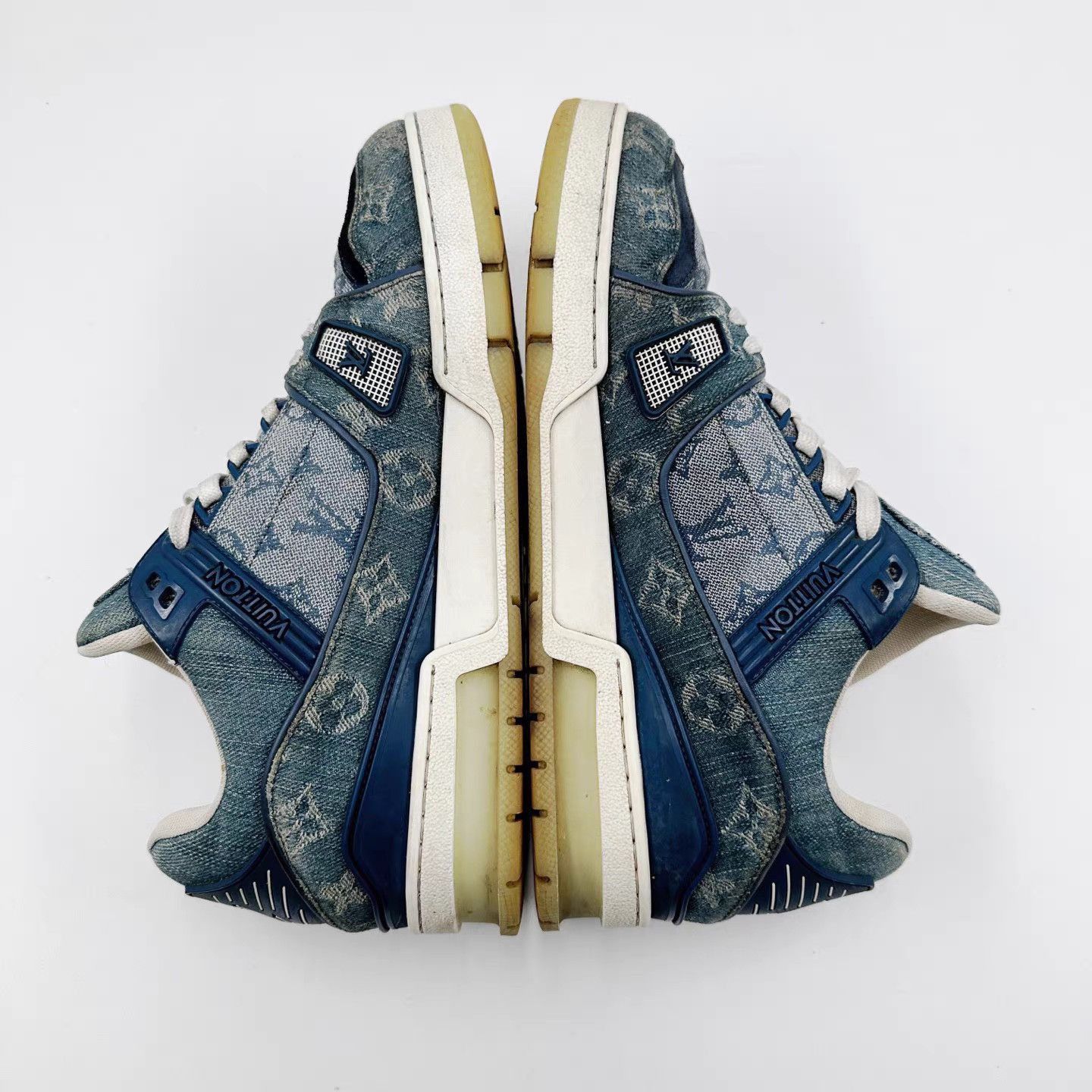 Louis Vuitton Blue Low-Top Sneakers Size 7 Size US 7 / EU 40 - 6 Thumbnail