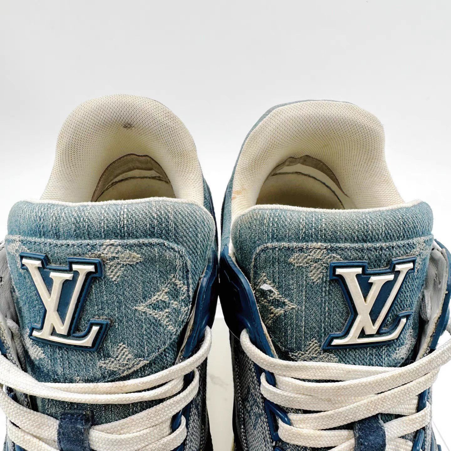 Louis Vuitton Blue Low-Top Sneakers Size 7 Size US 7 / EU 40 - 4 Thumbnail