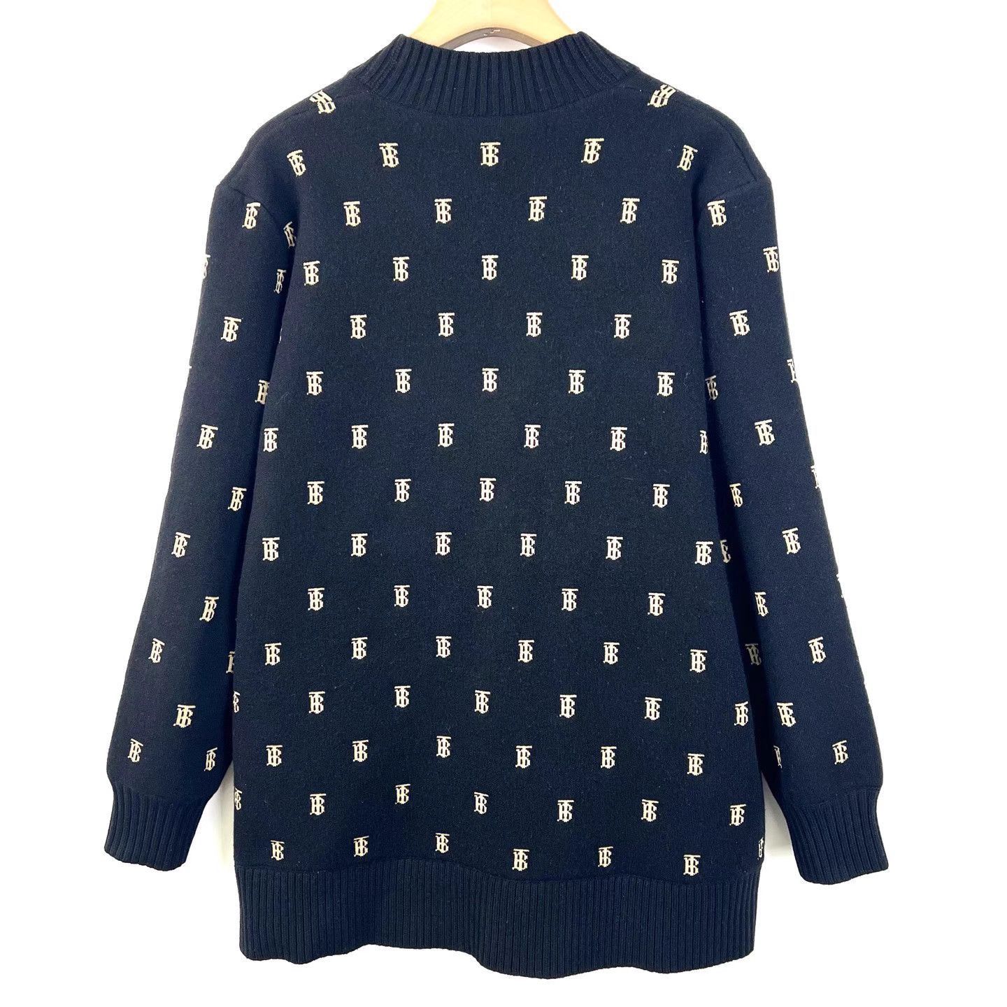 Burberry Black Monogram Pattern Button-Up Cardigan Size US L / EU 52-54 / 3 - 3 Thumbnail