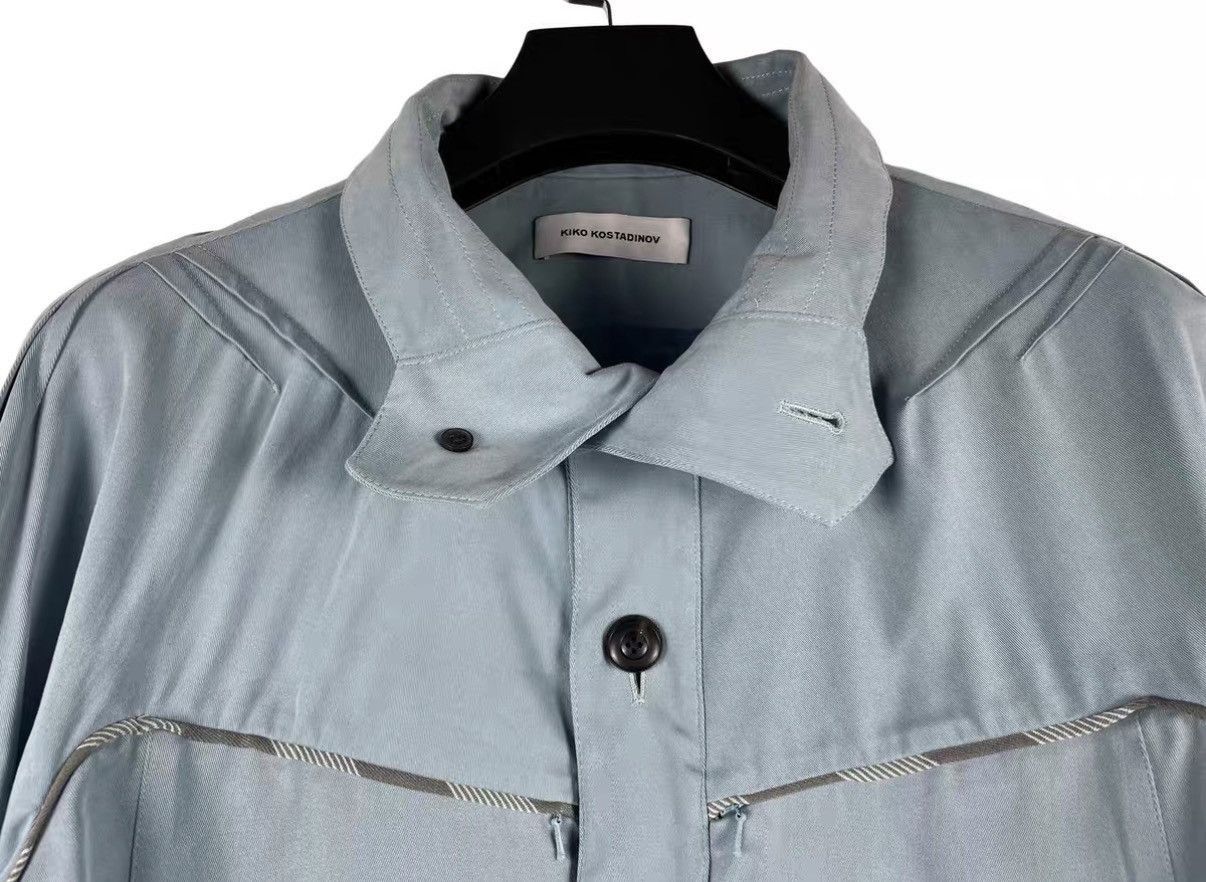 Kiko Kostadinov Blue Lightweight Jacket with Button Closure Size US M / EU 48-50 / 2 - 6 Thumbnail