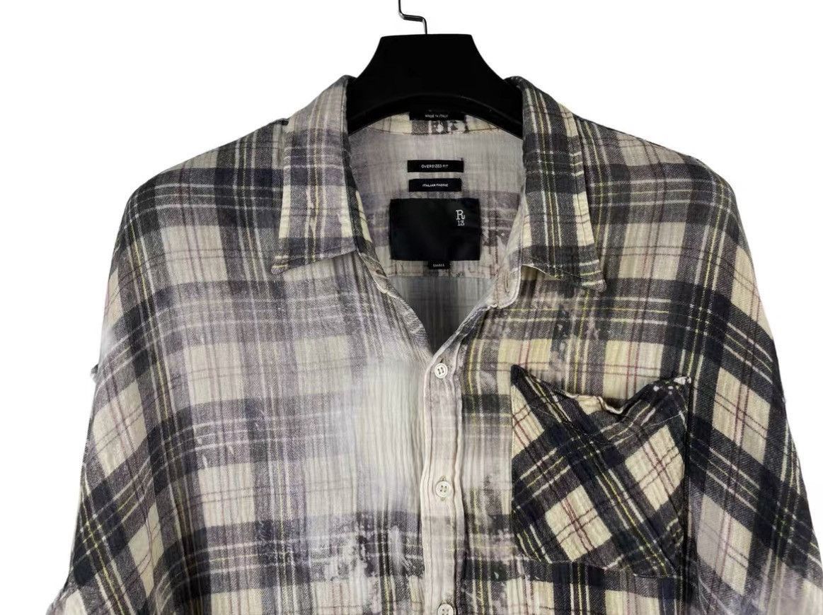 R13 Brown Plaid Distressed Button-Up Shirt Size US S / EU 44-46 / 1 - 3 Thumbnail