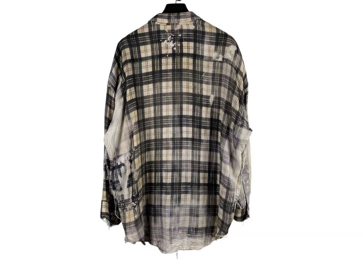 R13 Brown Plaid Distressed Button-Up Shirt Size US S / EU 44-46 / 1 - 2 Thumbnail