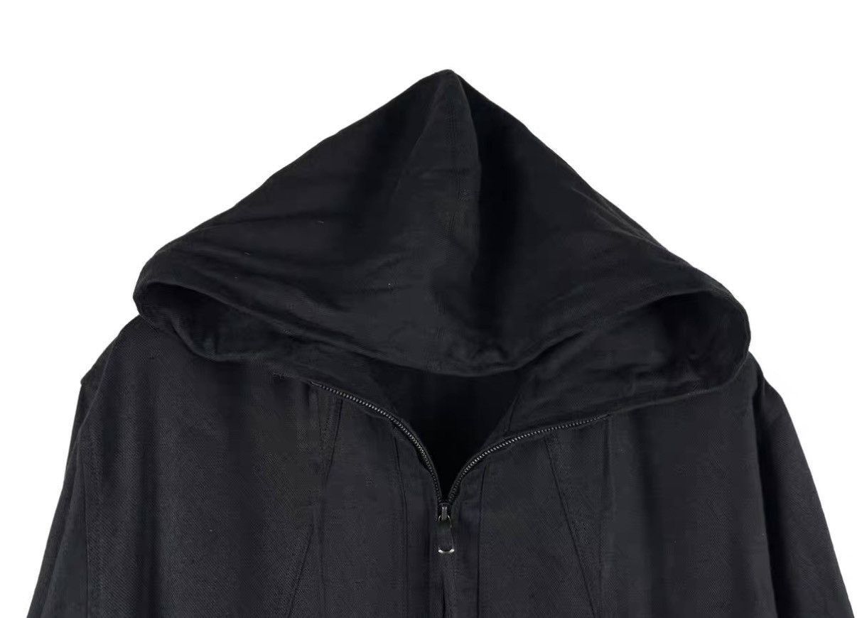 blackmerle Black Hooded Zip-Up Jacket Size L Size US L / EU 52-54 / 3 - 3 Thumbnail