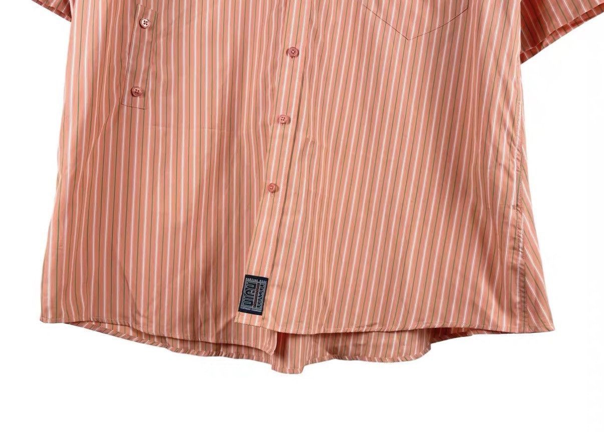 Martine Rose Orange Striped Short-Sleeve Button-Up Shirt Size US XS / EU 42 / 0 - 4 Thumbnail