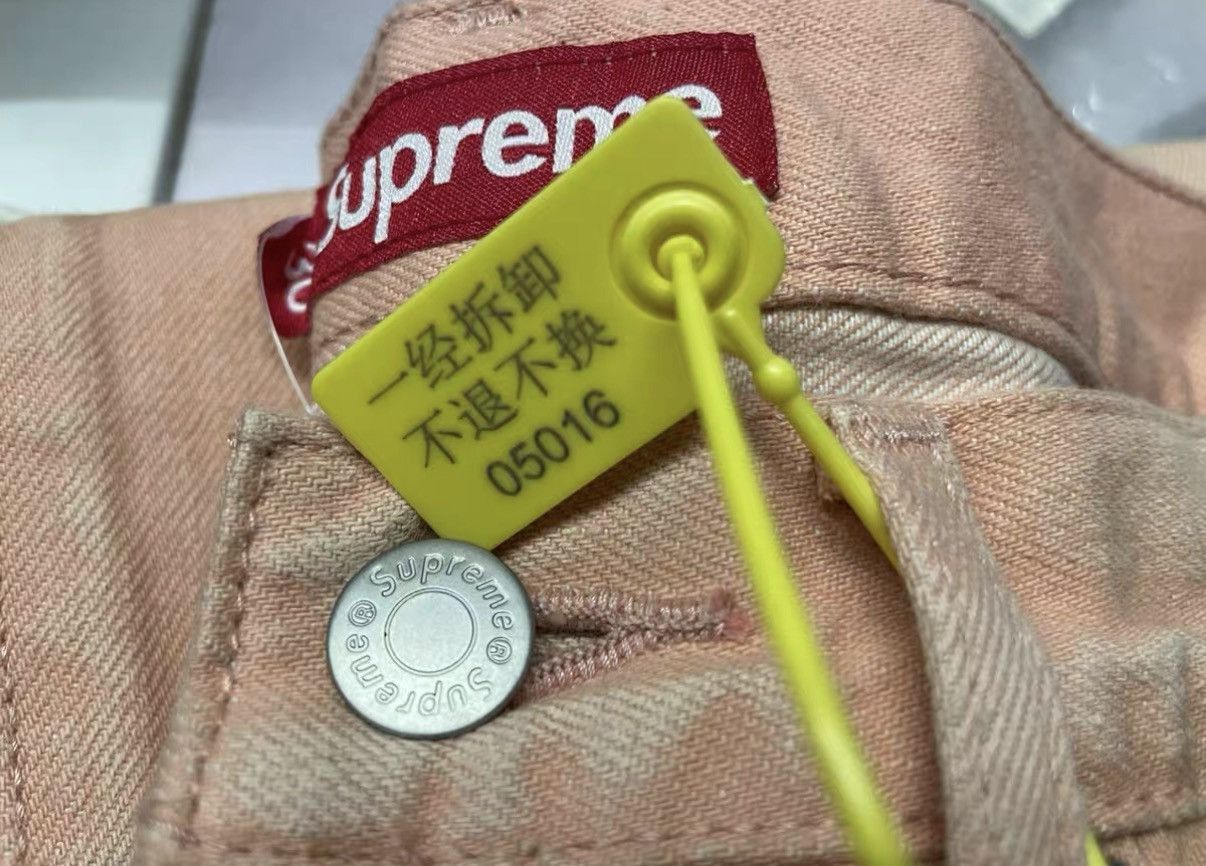Supreme Orange Denim Pants Size 30 Size US 30 / EU 46 - 6 Thumbnail