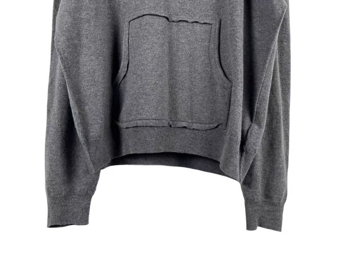 Maison Margiela Gray Oversized Hoodie with Front Pocket Size US XL / EU 56 / 4 - 4 Thumbnail