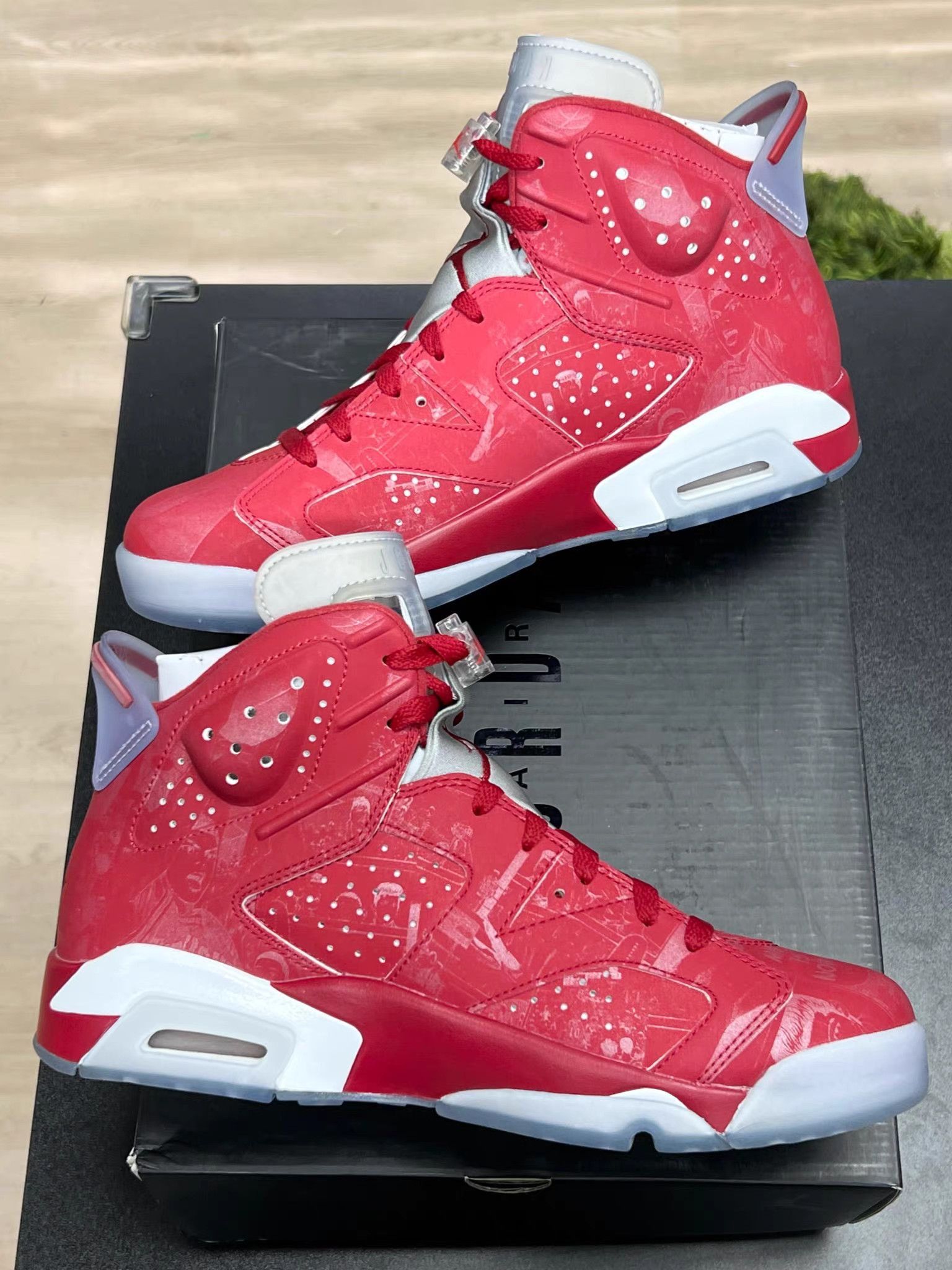 Jordan Brand Red High-Top Sneakers with White Accents Size US 10 / EU 43 - 5 Thumbnail