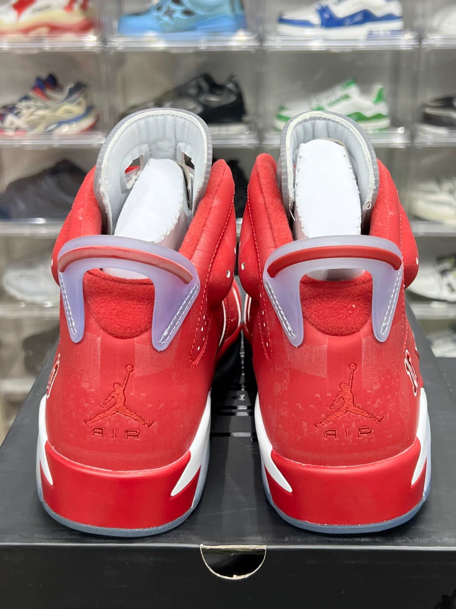Jordan Brand Red High-Top Sneakers with White Accents Size US 10 / EU 43 - 6 Thumbnail