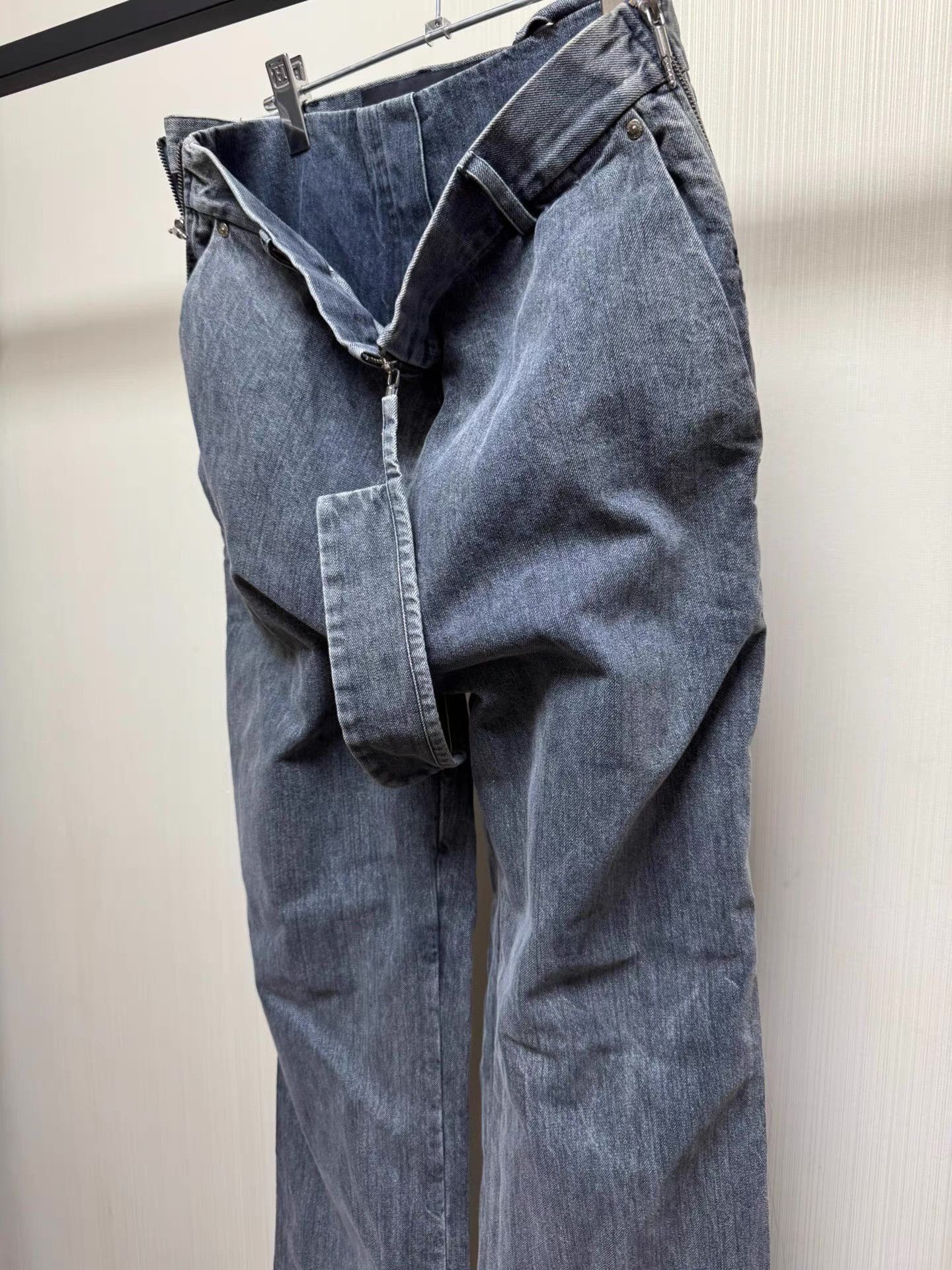 Anonymous Club Blue Denim Straight-Leg Pants Size US 32 / EU 48 - 4 Thumbnail