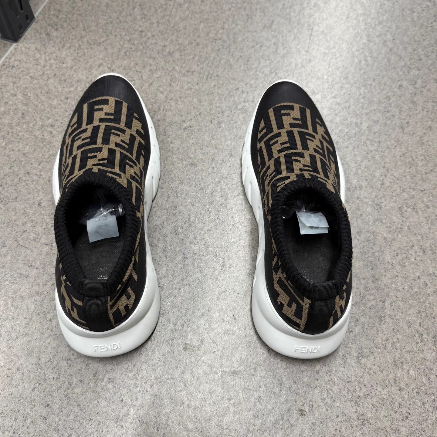 Fendi Brown Patterned Slip-On Shoes Size 9 Size US 9 / EU 42 - 8 Thumbnail