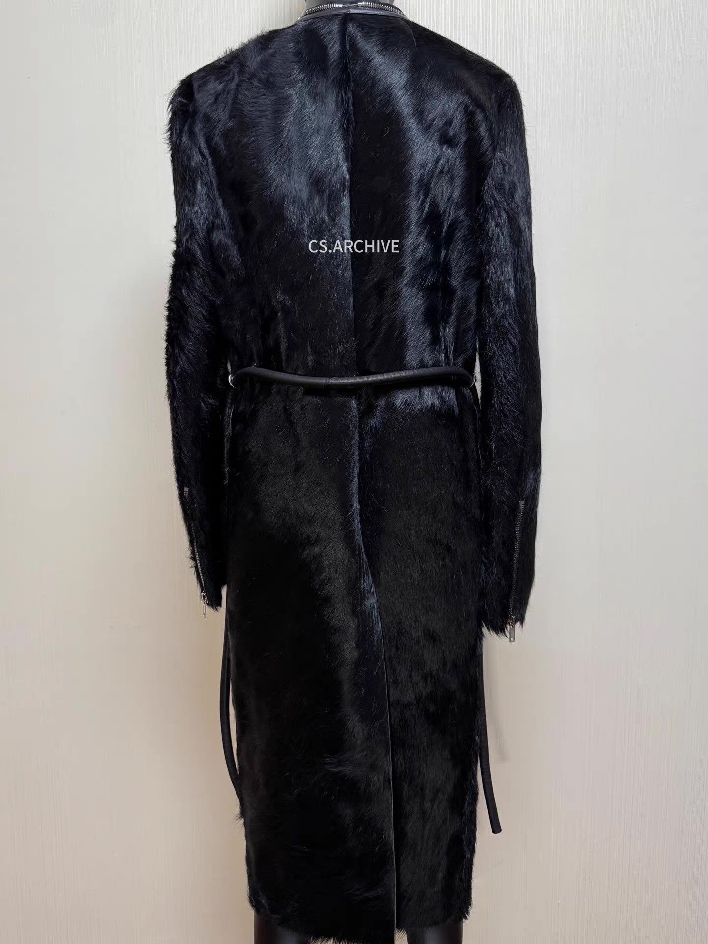 Rick Owens Black Faux Fur Long Coat Size M Size US M / EU 48-50 / 2 - 2 Thumbnail