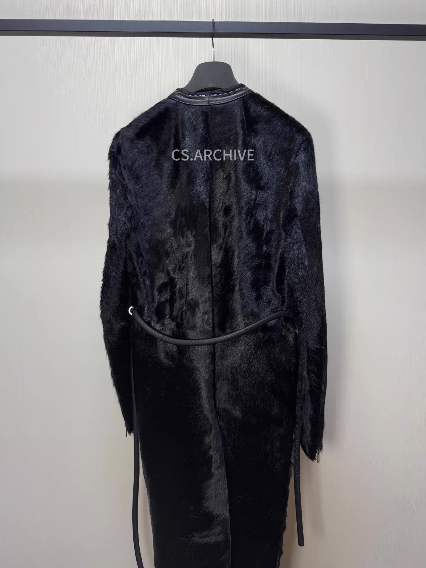 Rick Owens Black Faux Fur Long Coat Size M Size US M / EU 48-50 / 2 - 4 Thumbnail