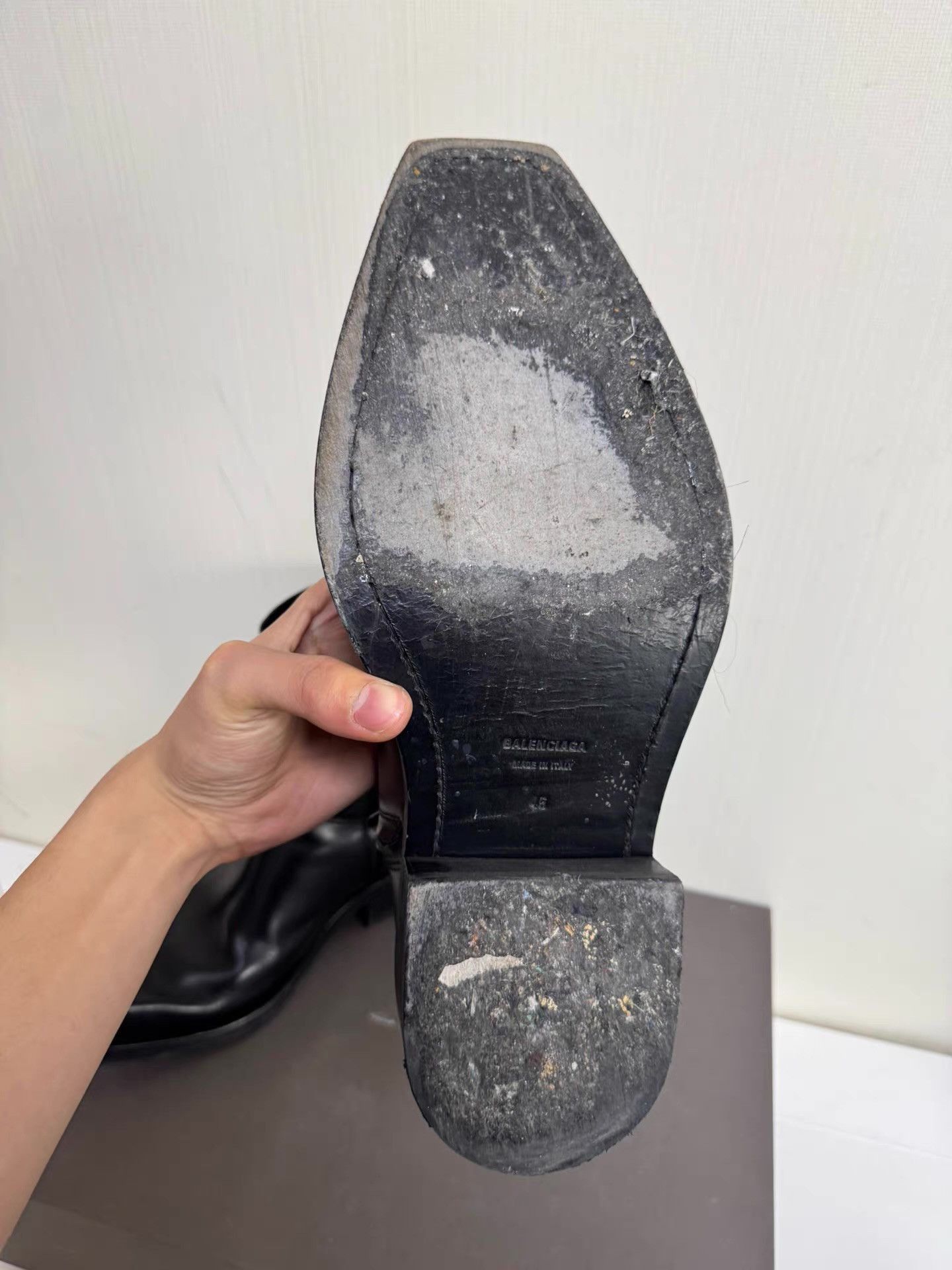 Balenciaga Black Leather Ankle Boots Size 11 Size US 11 / EU 44 - 4 Thumbnail