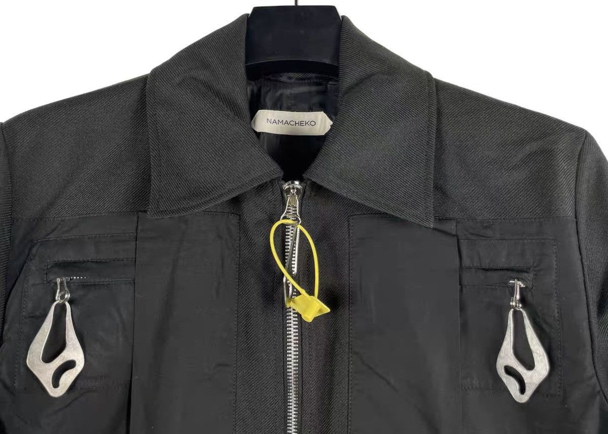 Namacheko Black Utility Jacket with Zipper Details and Pockets Size US M / EU 48-50 / 2 - 5 Thumbnail
