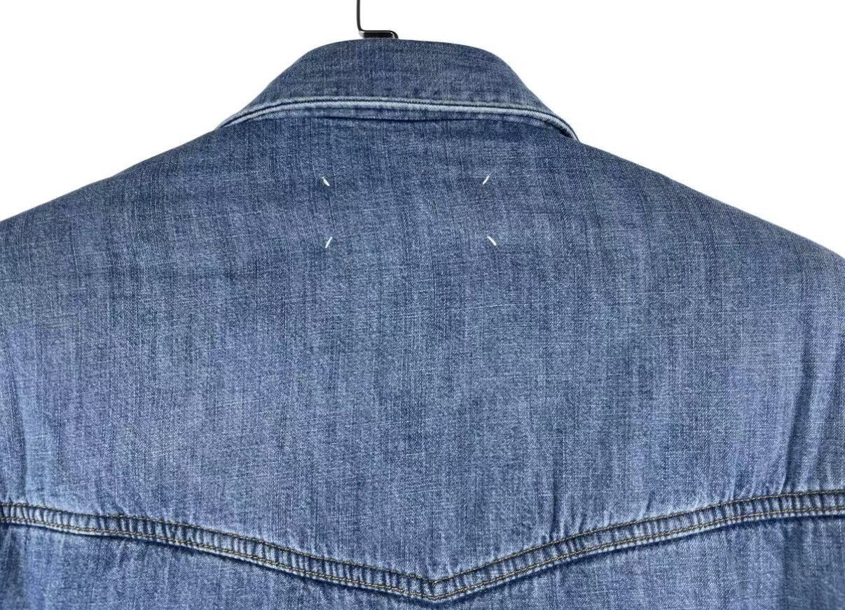 Maison Margiela Blue Denim Long Sleeve Button-Up Shirt Size US M / EU 48-50 / 2 - 4 Thumbnail