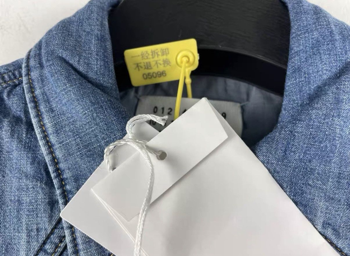 Maison Margiela Blue Denim Long Sleeve Button-Up Shirt Size US M / EU 48-50 / 2 - 5 Thumbnail