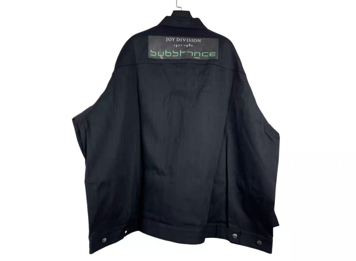 Raf Simons Black Button-Up Jacket with Graphic Patch Detail Size US M / EU 48-50 / 2 - 2 Thumbnail