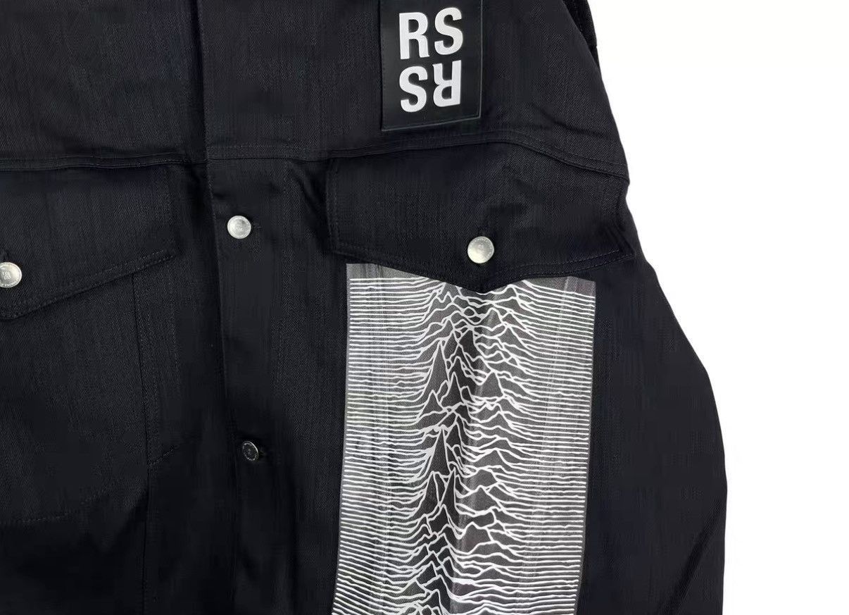Raf Simons Black Button-Up Jacket with Graphic Patch Detail Size US M / EU 48-50 / 2 - 5 Thumbnail