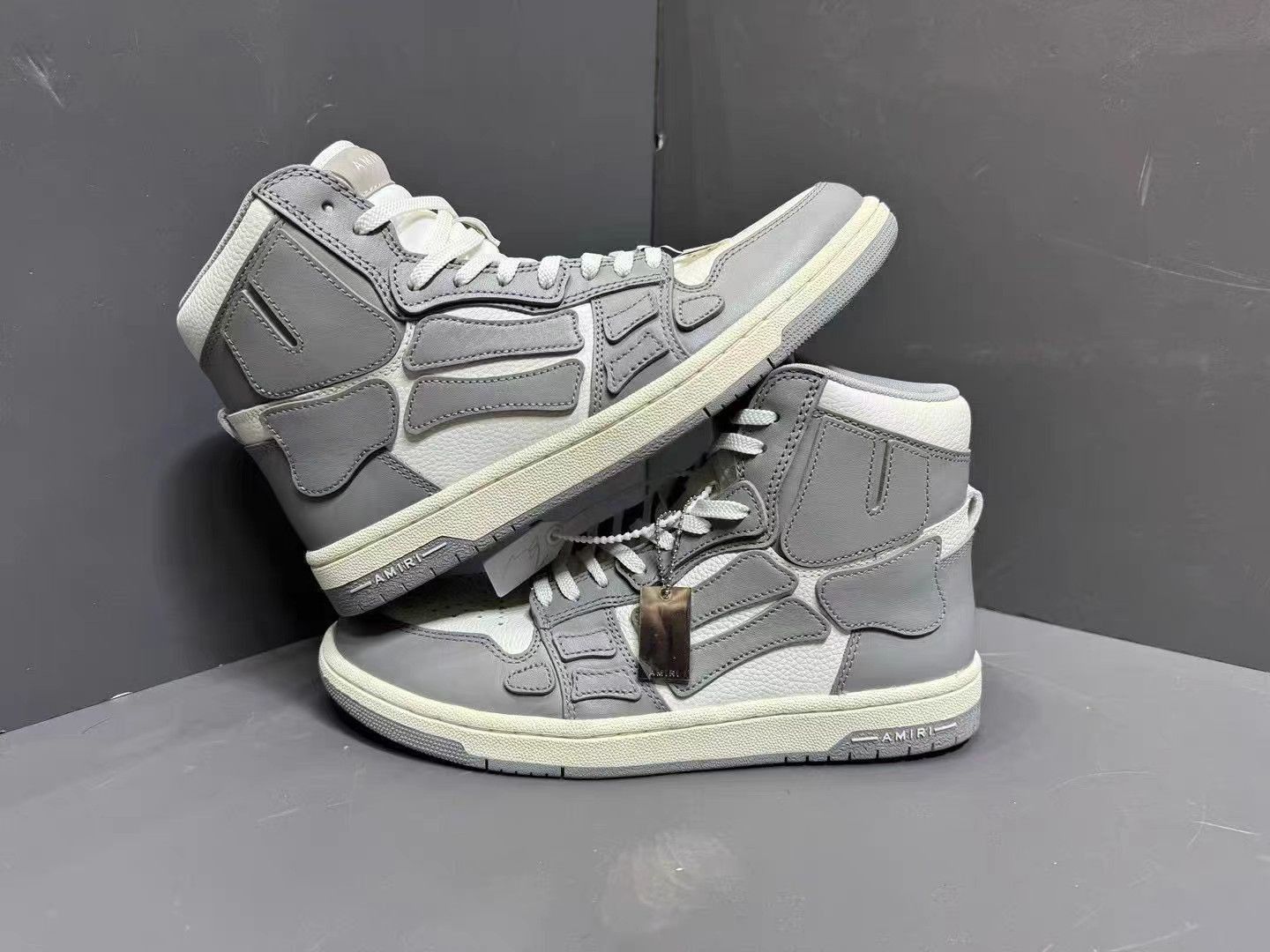 Amiri Gray High-Top Sneakers Size 8 Size US 8 / EU 41 - 3 Thumbnail
