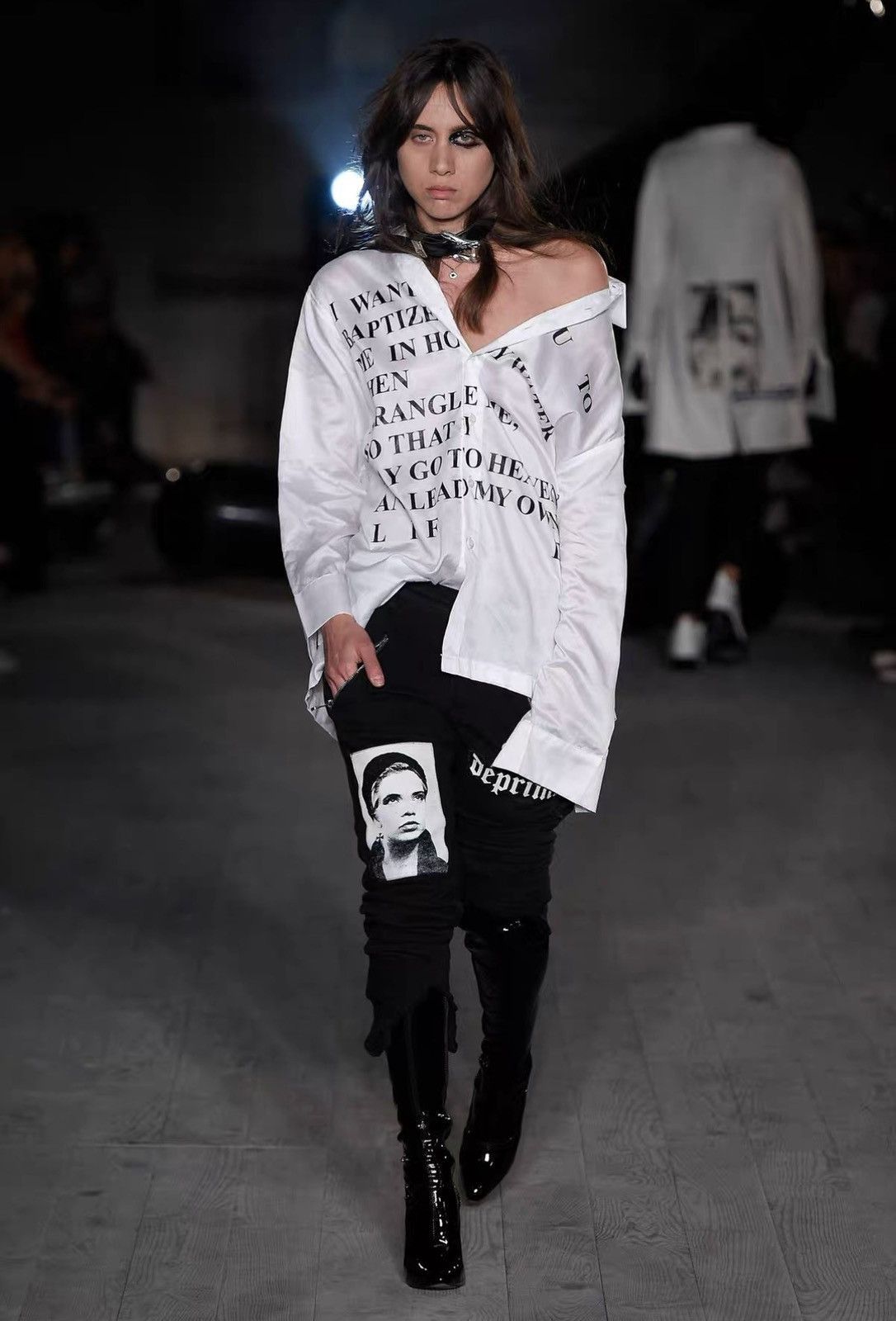 Enfants Riches Deprimes Black Graphic Print Sweatpants with Zipper Pockets - Size 32 Size US 32 / EU 48 - 8 Thumbnail