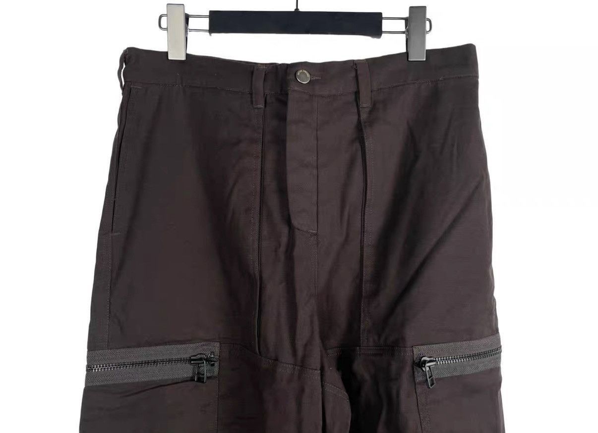 Bryan Jimenez Brown Cargo Pants with Zip Pockets - Size 30 Size US 30 / EU 46 - 3 Thumbnail