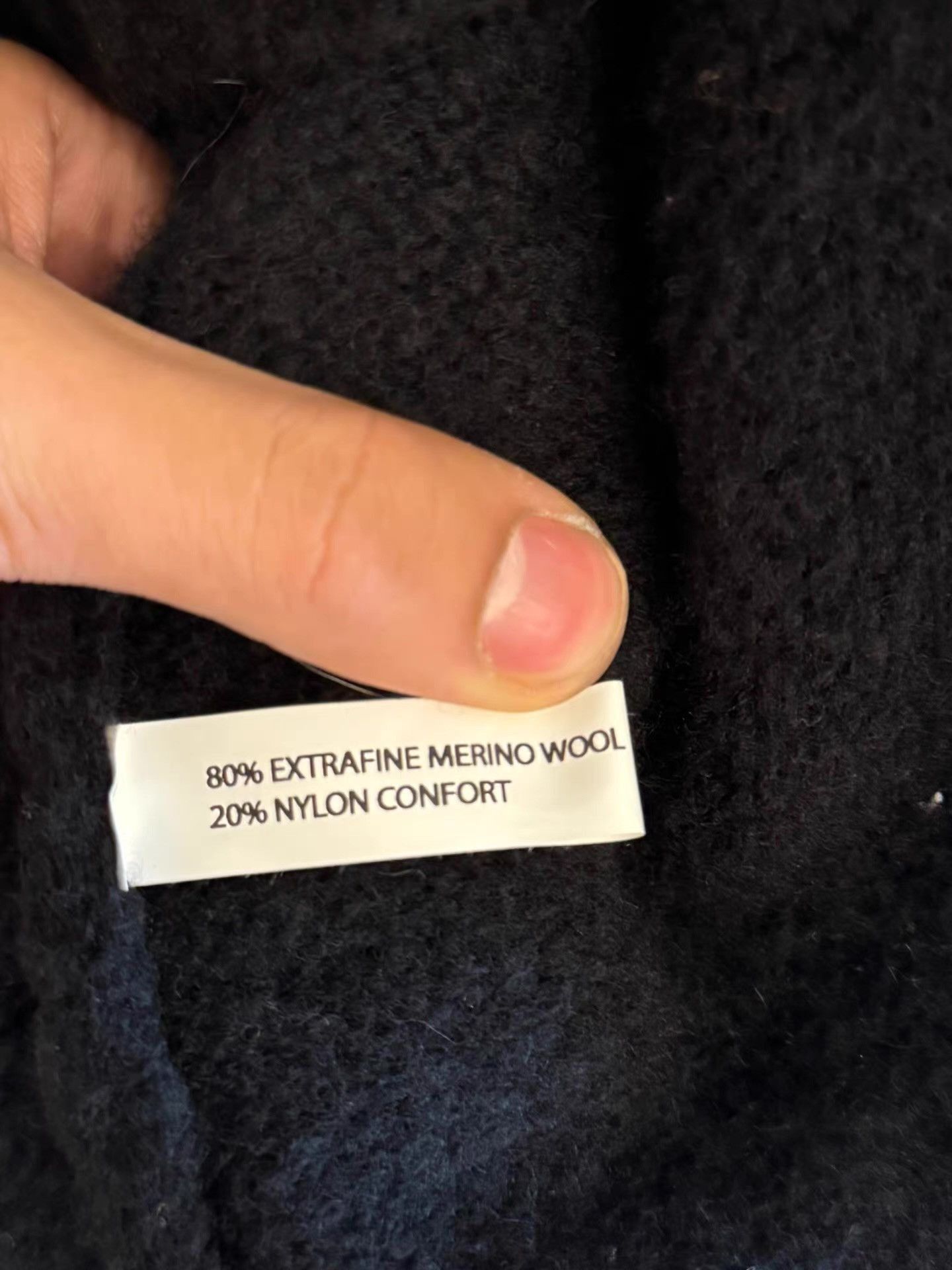 Walter Van Beirendonck Black Turtleneck Sweater with Graphic Design Size US L / EU 52-54 / 3 - 5 Thumbnail