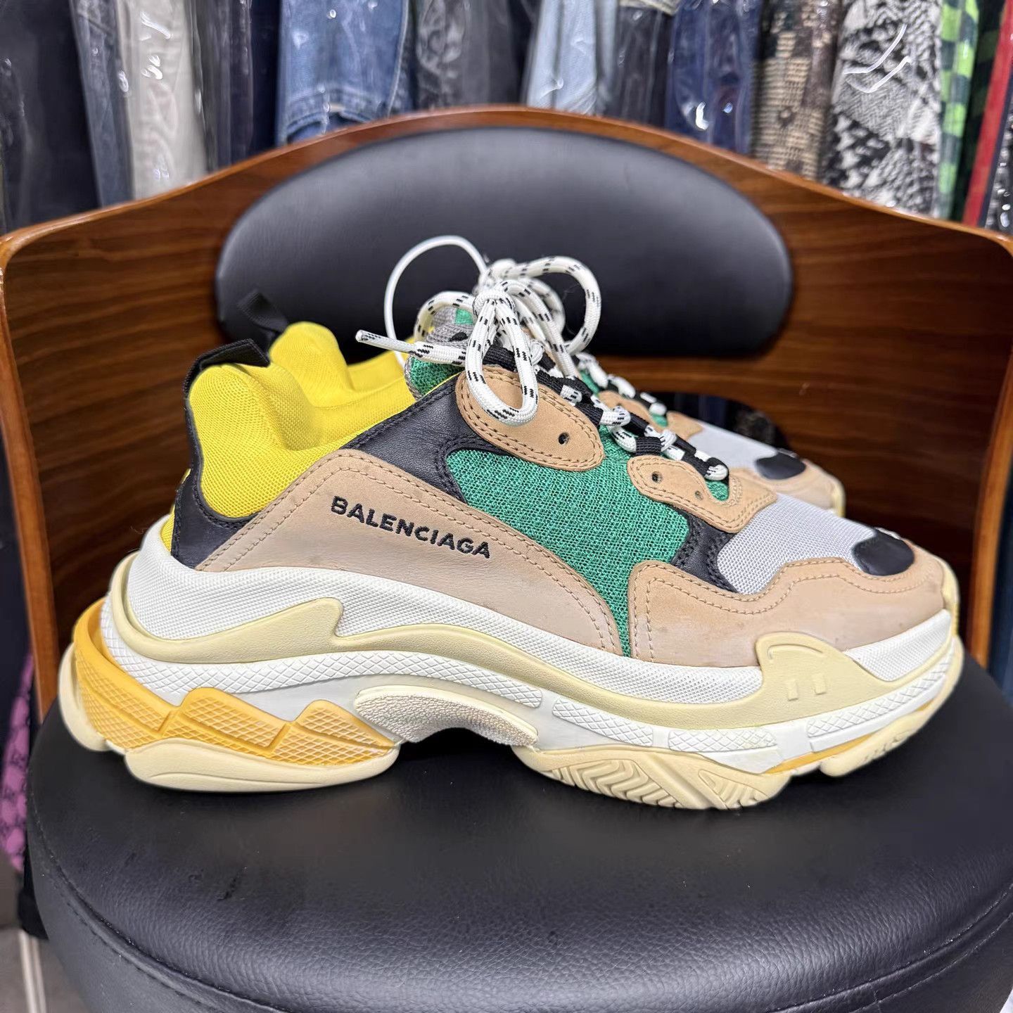 Balenciaga Brown Multi-Color Chunky Sneakers Size 8 Size US 8 / EU 41 - 4 Thumbnail
