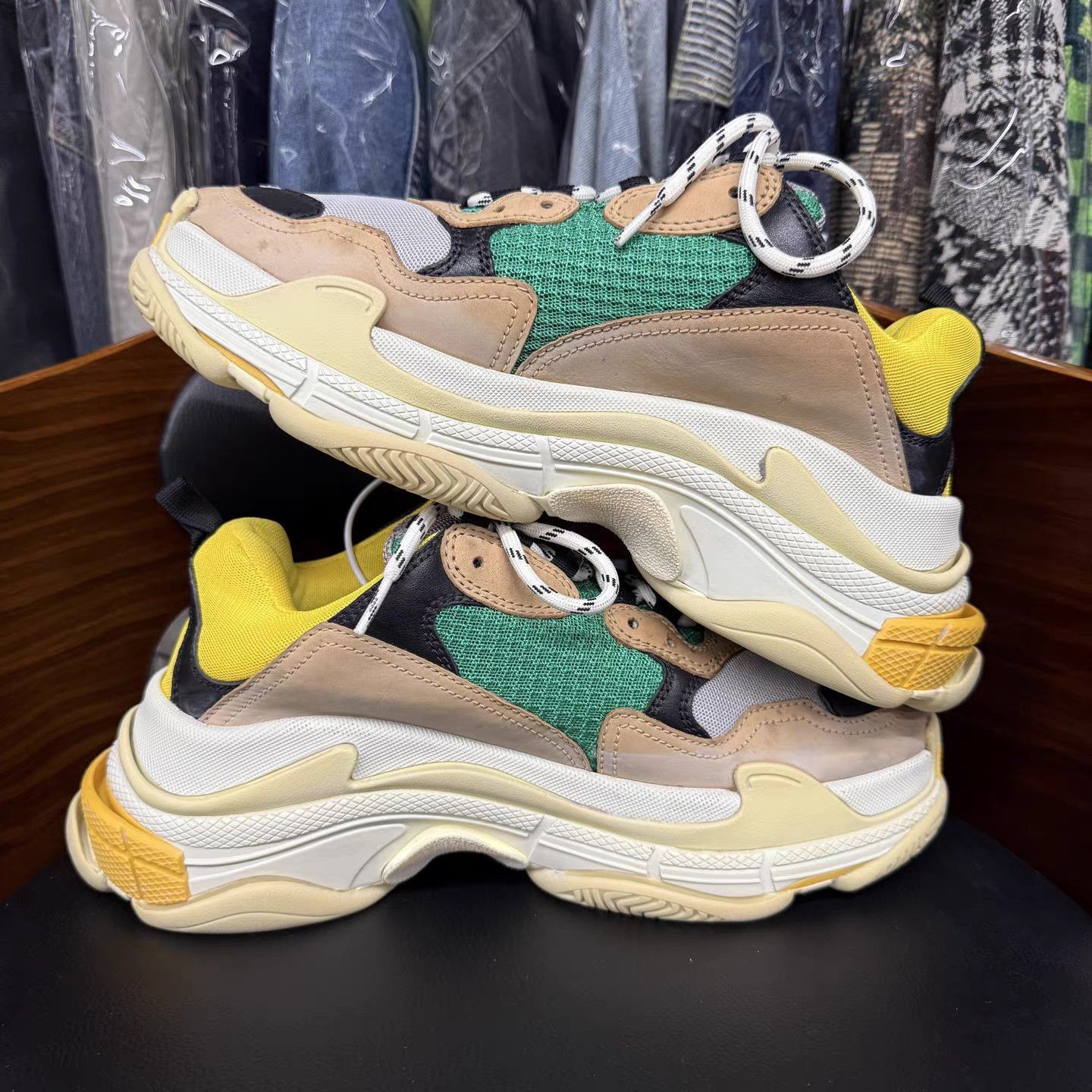 Balenciaga Brown Multi-Color Chunky Sneakers Size 8 Size US 8 / EU 41 - 7 Thumbnail