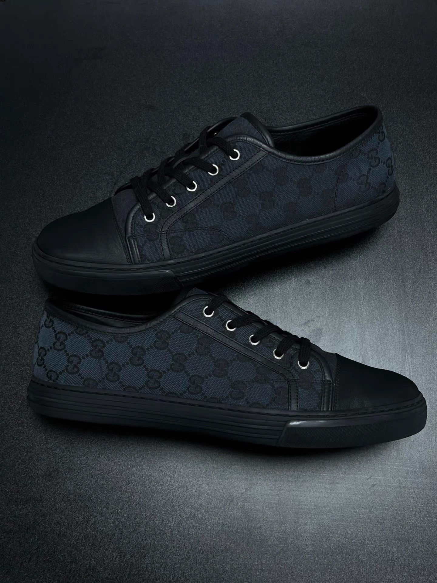 Gucci Black Low-Top Sneakers Size 12 Size US 12 / EU 45 - 5 Thumbnail