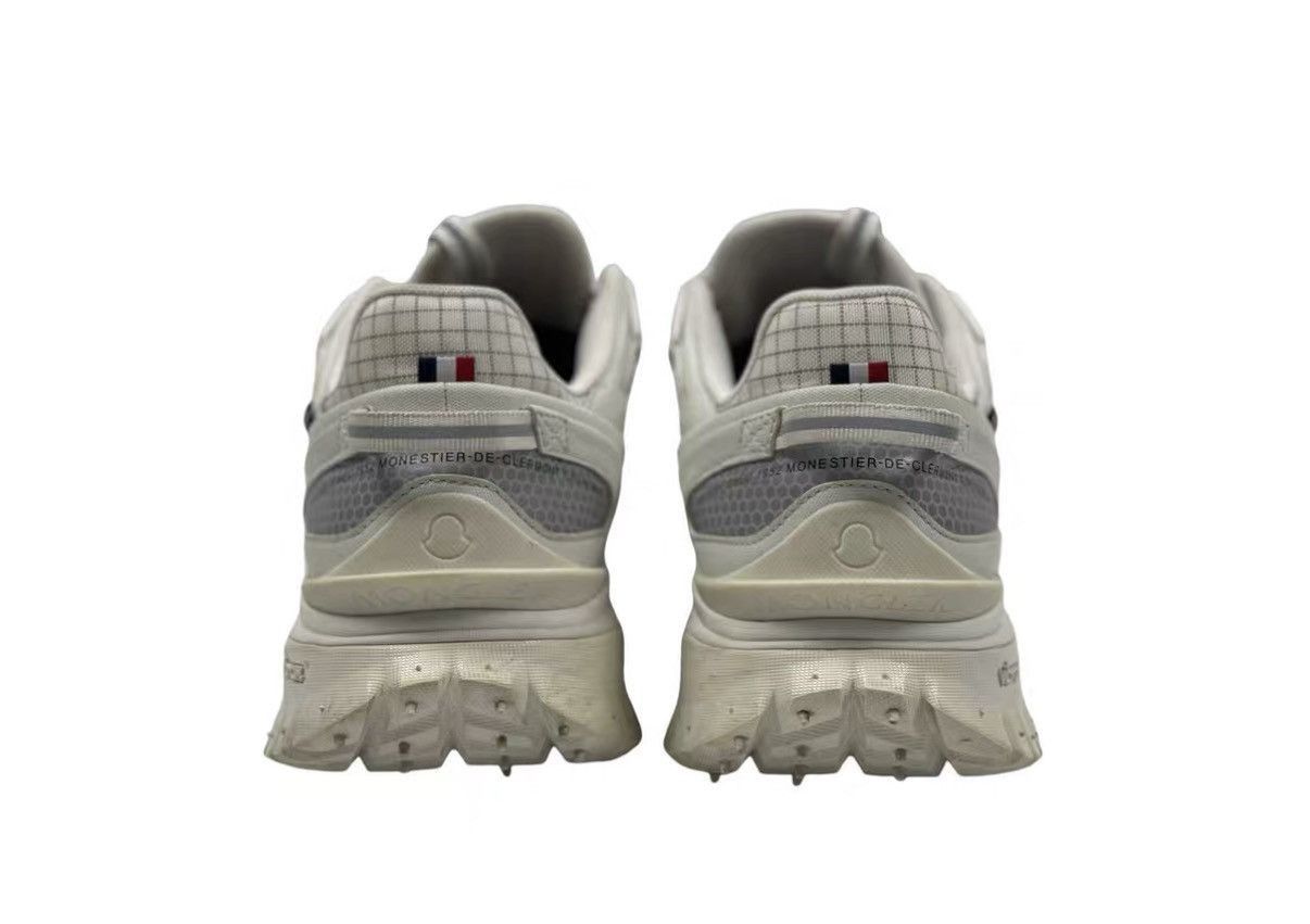 Moncler Silver Low-Top Sneakers Size 10 Size US 10 / EU 43 - 3 Thumbnail