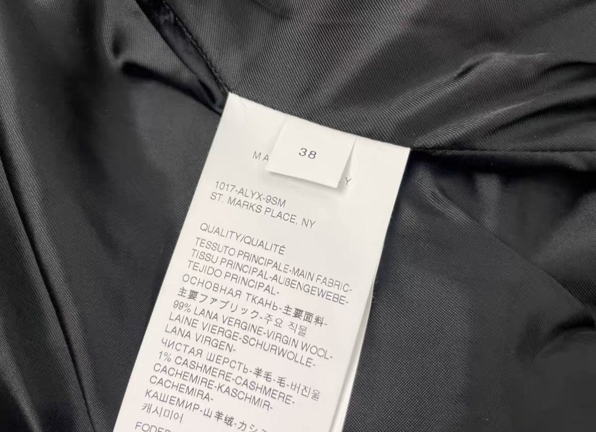 1017 ALYX 9SM Black Pinstriped Double-Breasted Light Jacket Size US S / EU 44-46 / 1 - 7 Thumbnail