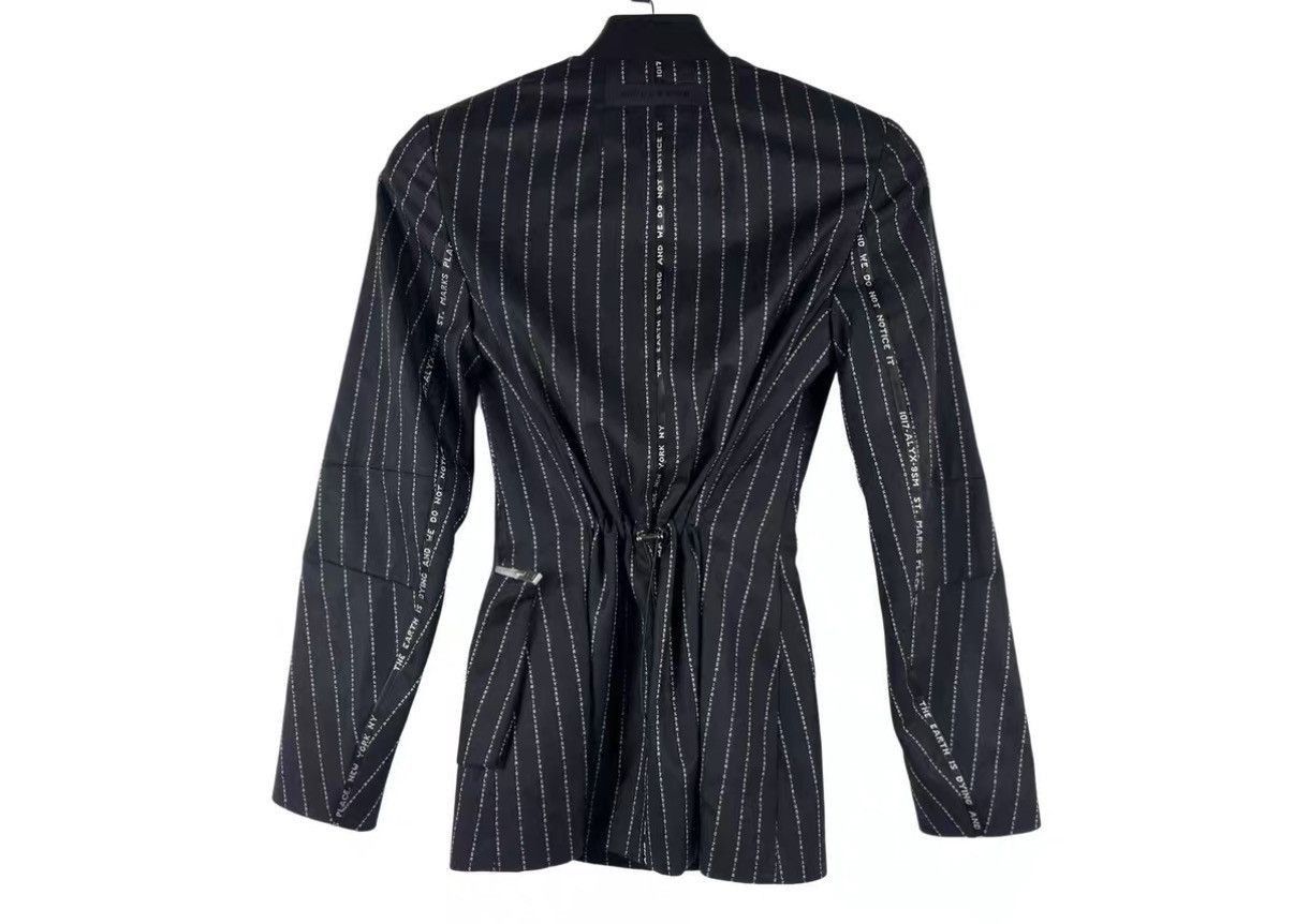 1017 ALYX 9SM Black Pinstriped Double-Breasted Light Jacket Size US S / EU 44-46 / 1 - 4 Thumbnail