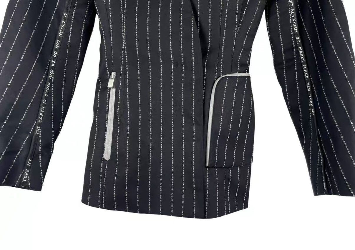 1017 ALYX 9SM Black Pinstriped Double-Breasted Light Jacket Size US S / EU 44-46 / 1 - 6 Thumbnail