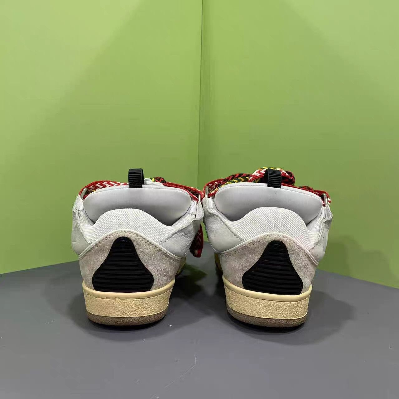Lanvin White High-Top Sneakers with Patterned Laces Size US 11 / EU 44 - 6 Thumbnail