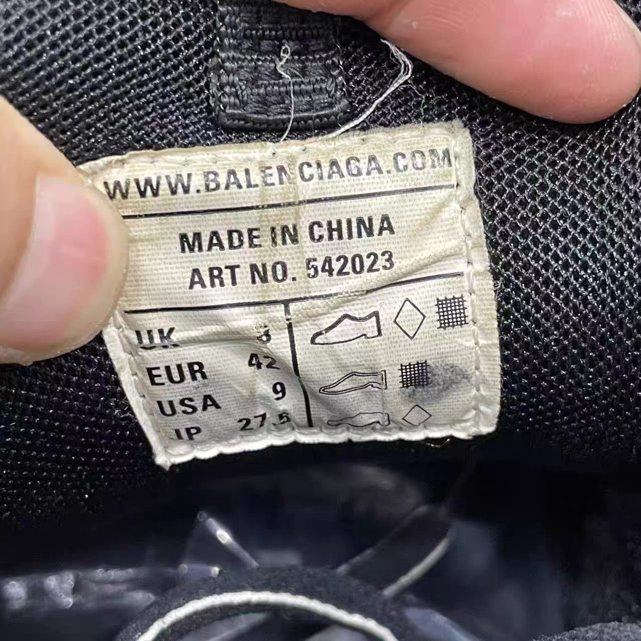 Balenciaga Black Hitop Sneakers Size 9 Size US 9 / EU 42 - 9 Thumbnail